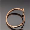 Image 3 : Rose Gold Plated Sterling Silver Fish Hook Bangle