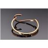 Image 4 : Rose Gold Plated Sterling Silver Fish Hook Bangle