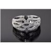 Image 1 : Sterling Silver Micro Pave Cubic Zirconia Ring