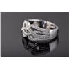 Image 2 : Sterling Silver Micro Pave Cubic Zirconia Ring