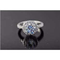 Sterling Silver Micro Pave Cubic Zirconia Ring