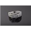 Image 1 : Sterling Silver Micro Pave Cubic Zirconia Ring