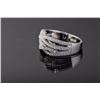 Image 2 : Sterling Silver Micro Pave Cubic Zirconia Ring