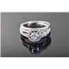 Image 1 : Sterling Silver Micro Pave Cubic Zirconia Ring