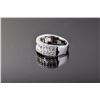 Image 2 : Sterling Silver Micro Pave Cubic Zirconia Ring
