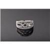 Image 1 : Sterling Silver Micro Pave Cubic Zirconia Ring