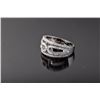 Image 2 : Sterling Silver Micro Pave Cubic Zirconia Ring