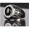 Image 1 : Sterling Silver .925 Rings with Synthetic Onyx
