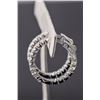 Image 4 : Silver Tone Cubic Zirconia Hoop Earrings