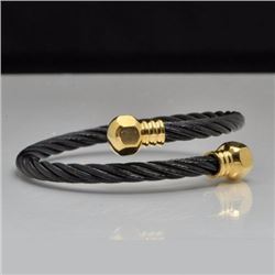 Stainless Steel Twisted Cable Bracelet bangle