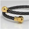 Image 4 : Stainless Steel Twisted Cable Bracelet bangle