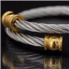 Image 2 : Stainless Steel Twisted Cable bangle Bracelet