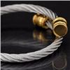 Image 3 : Stainless Steel Twisted Cable bangle Bracelet