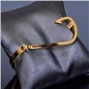 Image 3 : Gold Plated Stainless Steel Fish Hook Bangle