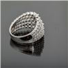 Image 4 : Sterling Silver .925 Multi-Row Cubic Zirconia Ring