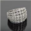 Image 5 : Sterling Silver .925 Multi-Row Cubic Zirconia Ring