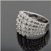 Image 6 : Sterling Silver .925 Multi-Row Cubic Zirconia Ring