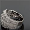 Image 7 : Sterling Silver .925 Multi-Row Cubic Zirconia Ring