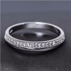 Sterling Silver and Cubic Zirconia Band