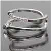 Image 4 : Sterling Silver .925 and Cubic Zirconia Split Shank Ring