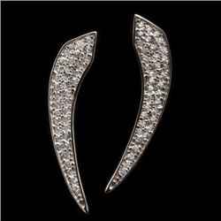 Sterling Silver .925 and Cubic Zirconia Threader Earrings