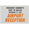 Image 2 : John and Jacqueline Kennedy Dallas Love Field Reception Badge