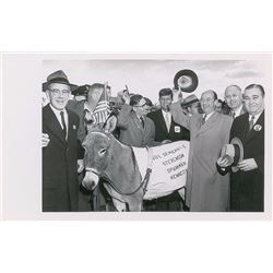 John F. Kennedy 1952 Senatorial Campaign Original VINTAGE Photograph With Adlai Stevenson