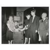 Image 1 : John F. Kennedy 1946 Congressional Campaign Photograph Voting in Primary With Grandparents
