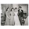 Image 1 : John and Jacqueline Kennedy 1953 Wedding Reception Photograph With Mothers