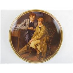 Collectible Limited Edition Confiding in the den by Norman Rockwell