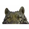 Image 2 : Wall Mount Wolf Head Bust Cabin Decor Bronze Sculpture