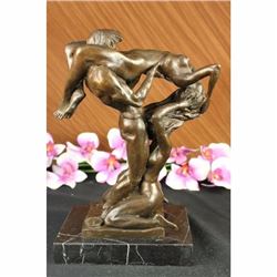 Nude Erotic Conversation Bronze Sculpture