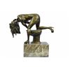 Image 1 : Mathurin Moreau Vintage French Bronze Nude Female Figure Statue Sculpture Decor