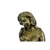 Image 4 : Painted Spelter Sculpture "Post Pugnam" Picault Bronze Statue Marble Base Figure