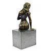 Image 8 : Painted Spelter Sculpture "Post Pugnam" Picault Bronze Statue Marble Base Figure