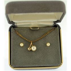 vintage estate pearl necklace set