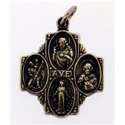 religious drop sterling silevr pendant