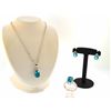 Image 1 : plated gemstone necklace set