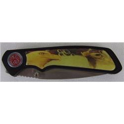 Stainless steel blade folding pocket knife