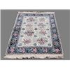Image 1 : Stunning creme blue contemporary hand woven area Rug