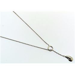 vintage festoon charm sterling silver necklace