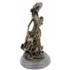 Image 10 : Patoue Souther Girl In Garden Bronze Statue