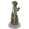 Image 1 : Patoue Souther Girl In Garden Bronze Statue