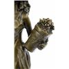Image 4 : Patoue Souther Girl In Garden Bronze Statue