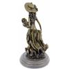 Image 7 : Patoue Souther Girl In Garden Bronze Statue