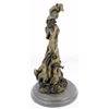 Image 9 : Patoue Souther Girl In Garden Bronze Statue