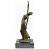 Image 1 : Belly Dancer Bronze Sculpture on marble base