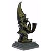 Image 8 : Gnome Dwarf bronze Sculpture on marble base