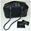 Image 10 : authentic designer channel black quilted leather purse