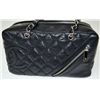 Image 2 : authentic designer channel black quilted leather purse